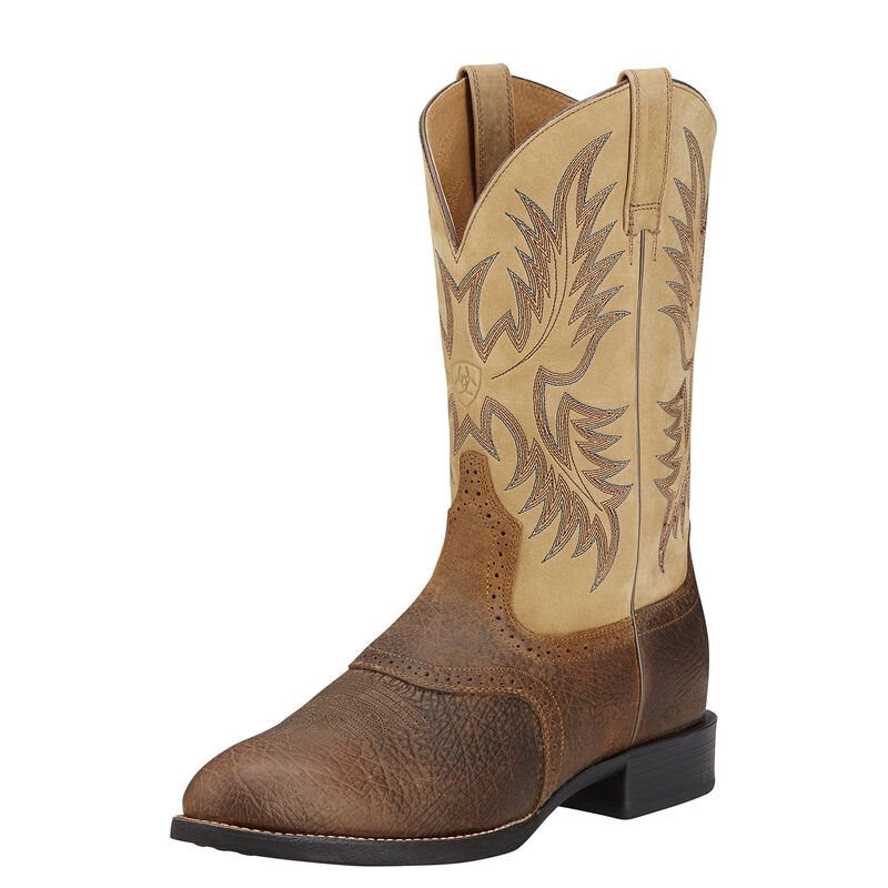 Ariat Heritage Stockman Kahverengi Western Csizma Erkek (29968-283)